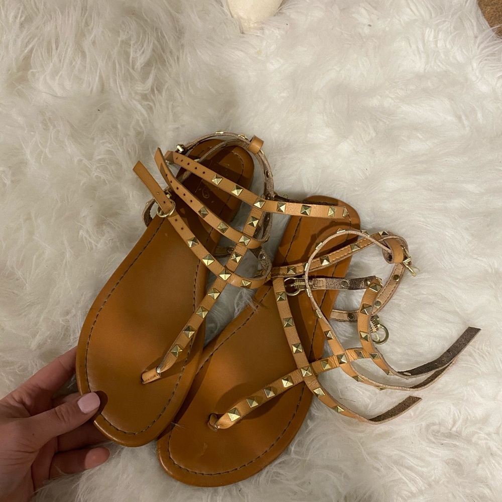 rockstud strappy sandals